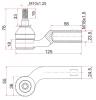 SAT STBP4L32290 Наконечник рулевой Mazda 3 Mazda 5