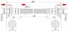 SAT STD06143810 Шланг тормозной RR MAZDA 121 91-98/DEMIO 96-01/NISSAN CUBE 98-02 LH=RH