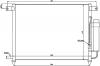 SAT ST-DW07-394-0 Радиатор кондиционера CHEVROLET AVEO 1.4 05- / DAEWOO KALOS 1.4 02-
