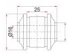 SAT STMB584166 Сайлентблок задней поперечной тяги MITSUBISHI CHALLENGER/PAJERO/MONTERO SPORT 91-