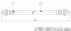 SAT STMR129724 Шланг тормозной FR=RR MMC DELICA SPACE GEAR/STAR WAGON/L300/L400 86-02 LH=RH L=355