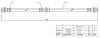 SAT STMR249392 Шланг тормозной FR MMC CHALLENGER/L200/MONTERO/PAJERO/SPORT 96-01 LH=RH