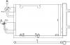 SAT ST-OP49-394-A0 Радиатор кондиционера OPEL ASTRA H 1.3TD/1.7TD/1.9TD(Z19DTH/J)/2.0T(Z20LEH) 04-10 // ZAFIRA B 1.9TD/