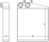 SAT STRN083950 Радиатор отопителя салона NISSAN MICRA K12 02-10RENAULT CLIO 05-MODUS 04-TWINGO 07-WIND 10-