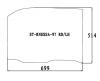 SAT ST-RNESSA-97 RD/LH Стекло заднее левое опускное NISSAN RNESSA 97-02