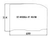 SAT STRNESSA97RDRH Стекло заднее правое опускное NISSAN RNESSA 97-01