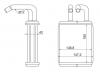 SAT STTY663950 Радиатор отопителя салона TOYOTA DYNATOYO ACE BU6#7# 8#  88-94