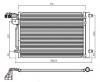 SAT STVW013940 Радиатор кондиционера AUDI A1 10-  SEAT IBIZA 08-  SKODA FABIA 1.2T1.6TD 07- VW POLO SEDANHBK