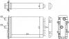 SAT STVWT4395A0 Радиатор отопителя салона  VOLKSWAGEN TRANSPORTER T4 90- (дополнительный)(трубчатый)