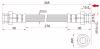 SAT STW02443820 Шланг тормозной FR MAZDA TITAN 89-