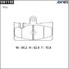 ADVICS SN113E ДИСКОВЫЕ ТОРМОЗНЫЕ КОЛОДКИ