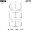 ADVICS SN126P ДИСКОВЫЕ ТОРМОЗНЫЕ КОЛОДКИ