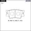 ADVICS SN134 (SUMITOMO-ЯП.) КОЛОДКИ ТОРМОЗНЫЕ