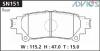 ADVICS SN151 Дисковые тормозные колодки ADVICS