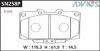 ADVICS SN258P ДИСКОВЫЕ ТОРМОЗНЫЕ КОЛОДКИ