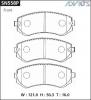 ADVICS SN558P ДИСКОВЫЕ ТОРМОЗНЫЕ КОЛОДКИ