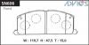 ADVICS SN606 (SUMITOMO-ЯП.) КОЛОДКИ ТОРМОЗНЫЕ