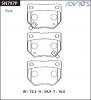ADVICS SN797P ДИСКОВЫЕ ТОРМОЗНЫЕ КОЛОДКИ