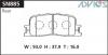 ADVICS SN885 (SUMITOMO-ЯП.) КОЛОДКИ ТОРМОЗНЫЕ