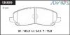 ADVICS SN889 (SUMITOMO-ЯП.) КОЛОДКИ ТОРМОЗНЫЕ