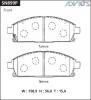 ADVICS SN899P ДИСКОВЫЕ ТОРМОЗНЫЕ КОЛОДКИ