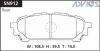 ADVICS SN912 ДИСКОВЫЕ ТОРМОЗНЫЕ КОЛОДКИ