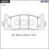ADVICS SN947 (SUMITOMO-ЯП.) КОЛОДКИ ТОРМОЗНЫЕ