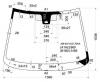 XYG 206-4D-VCS LFW/X Стекло лобовое в клей PEUGEOT 206 3/4/5D 98-