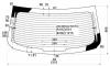 XYG 206-SEDAN RW/H/X Стекло заднее с обогревом PEUGEOT 206 SEDAN MODEL 2007-