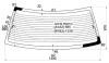 XYG 323-94 RW/H/X Стекло заднее с обогревом MAZDA LANTIS B01A 4D SEDAN 1993-