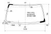 XYG 3500-1 LFW/X Стекло лобовое в клей TOYOTA 4-RUNNER/HILUX SURF/TACOMA WAGON 95-