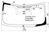 XYG 3739AGNBL LFW/X Стекло лобовое в клей FORD TRANSIT VAN 2000-