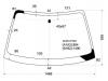 XYG 44WS LFW/X Стекло лобовое в клей SUBARU IMPREZA 00-07 5D WGN