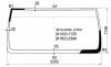 XYG 4913AGNBL LFW/X Стекло лобовое MAN TGA SLEEPER CAB 00-- (2425x1140) под вклейку