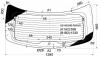 XYG 6314BGNR RW/H/X Стекло заднее (крышка багажника) с обогревом OPEL ANTARA/GMC TERRAIN 2007-