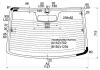 XYG 7603BGNHBZ RW/H/X Стекло заднее (крышка багажника) с обогревом SEAT TOLEDO 91-99/CHERY AMULET 03-