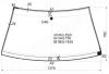XYG AROSA LFW/X Стекло лобовое в клей SEAT AROSA (WV LUPO ) 3D HB 97-