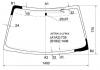 XYG ASTRA1.6 LFW/X Стекло лобовое в клей OPEL ASTRA F 4D SED/3/5 D HB  91-98