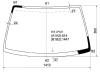 XYG B14 LFW/X Стекло лобовое в клей NISSAN SUNNY/SENTRA/PULSAR N15/ALMERA N15/   95-99
