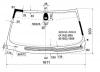 XYG BMW745 LFW/H/X Стекло лобовое с обогревом щеток в клей BMW 7-SERIES E65/E66 01-03
