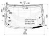 XYG BMW-F10 RW/H/X Стекло заднее с обогревом BMW 5-SERIES F10 10- 4D