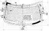 XYG CV30 RW/H/X Стекло заднее с обогревом LEXUS ES300/330/TOYOTA WINDOM 01-06