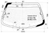 XYG DB08662 RW/H/X Стекло заднее с обогревом CHEVROLET/TOYOTA CAVALIER 95-02 4D