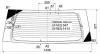XYG DB09284 RW/H/X Стекло заднее с обогревом DODGE DURANGO 4D UTILITY 98-99
