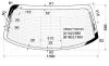 XYG DB09377 RW/H/X Стекло заднее с обогревом CHRYSLER CONCORDE 4D SEDAN 1998