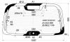 XYG DB09712 RW/H/X Стекло заднее (крышка багажника) с обогревом CHRYSLER PT CRUISER 4D HB 01-
