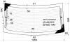 XYG DB11313 RW/H/X Стекло заднее с обогревом CHRYSLER SEBRING 4D SEDAN 2007-2008