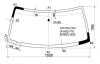 XYG DW01206 LFW/X Стекло лобовое в клей FORD EXPLORER 2D/4D UTILITY 90-2002