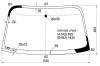 XYG DW01300 LFW/X Стекло лобовое в клей FORD ESCORT ZX2 2D COUPE 98-