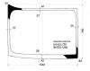 XYG DW01303LFW/LH/X Стекло лобовое FLC (левое)